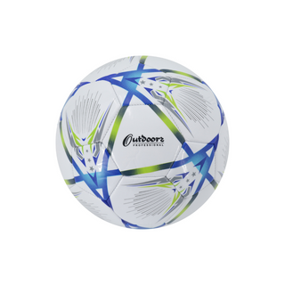 Pelota de Fútbol N° 5 Fury Verde y Azul - PVC 350g Outdoors Professional