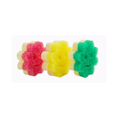 Esponjas Scrub Mommy Power Flower Edición Especial - Pack x3