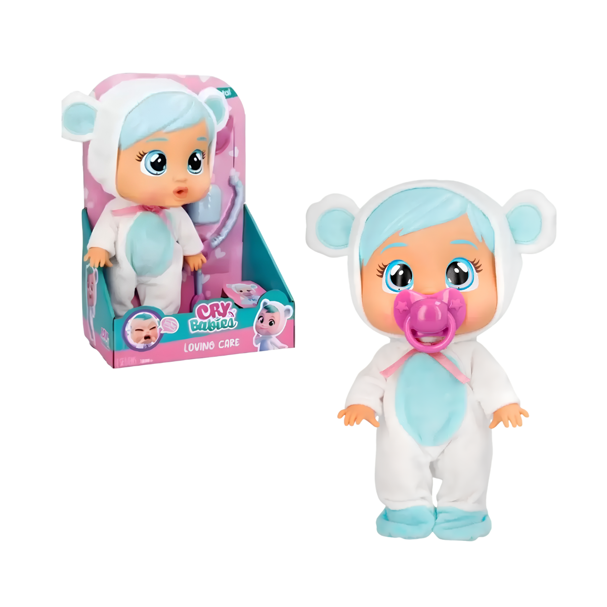 Muñecas Cry Babies Loving Care 25cm (Nina/Lena/Kristal)