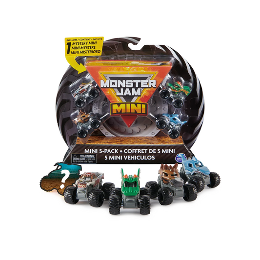 Pack 5 Mini Camiones Monster Jam Vulcanita