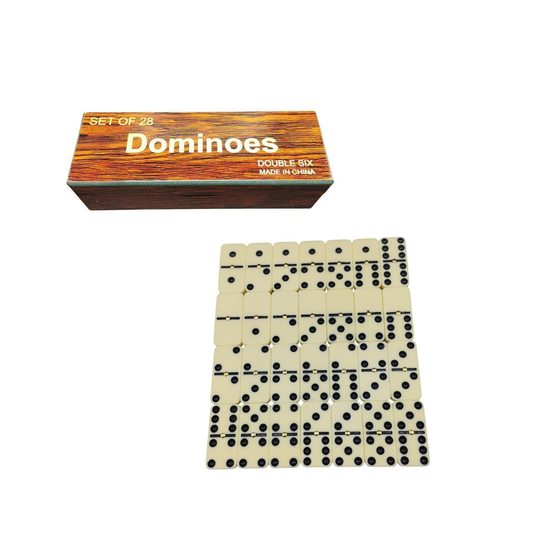 Set Domino En Caja Madera