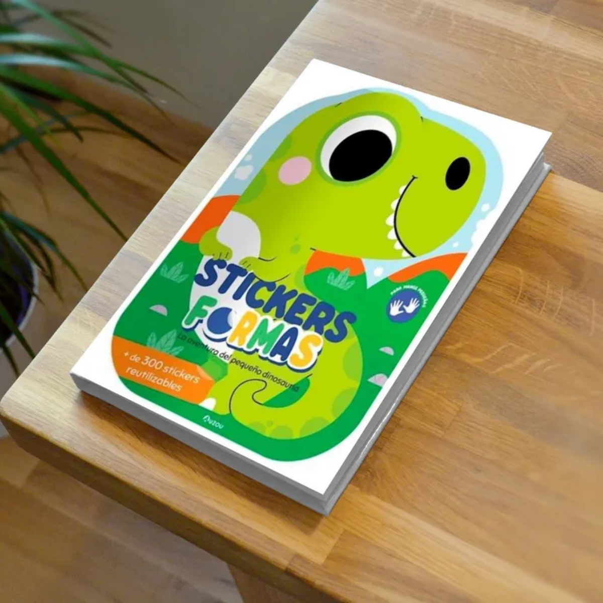 Libro de Actividades con Stickers Formas: La Aventura de Pequeño Dinosaurio