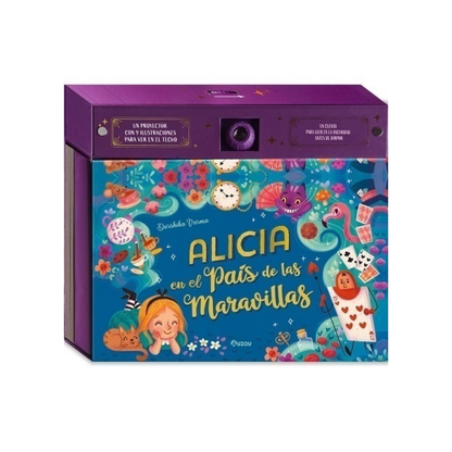 Libro Infantil Alicia en el País de las Maravillas con Proyector