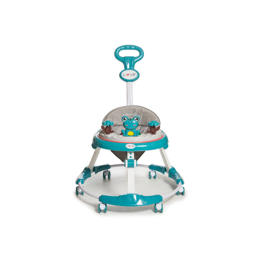 Andador para Bebé Musical Love con Guiador y Plegable color Celeste