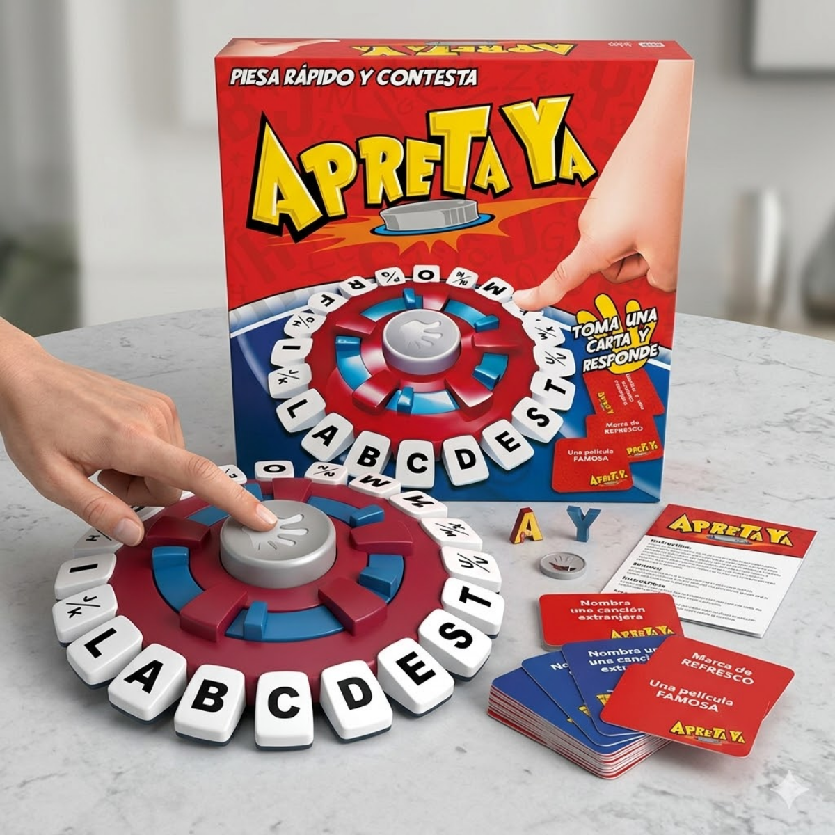 Juego de Mesa Apreta Ya ¡Piensa Rápido y Contesta!