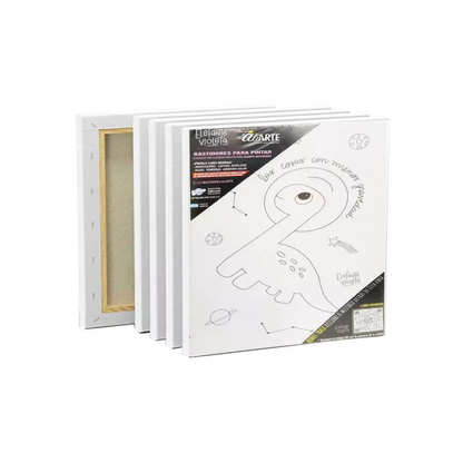 Bastidor 30x30 Elefante violeta 003