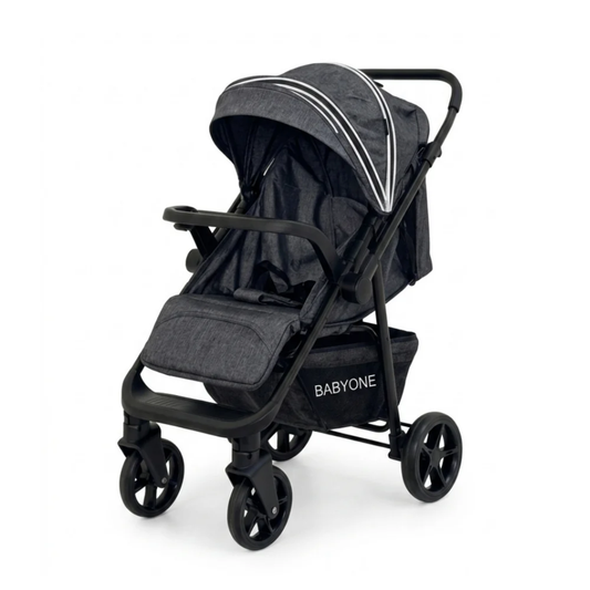 Cochecito Lite Rider Manija Rebatible Gris Baby One