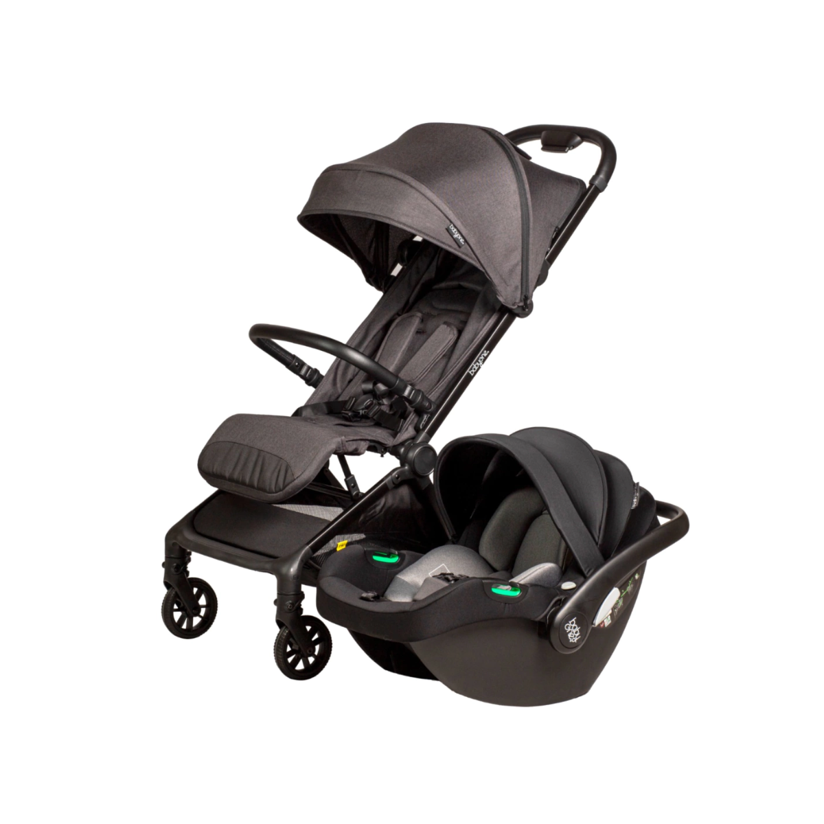 Cochecito Autofold con Asiento de Auto y Hebilla Magnética