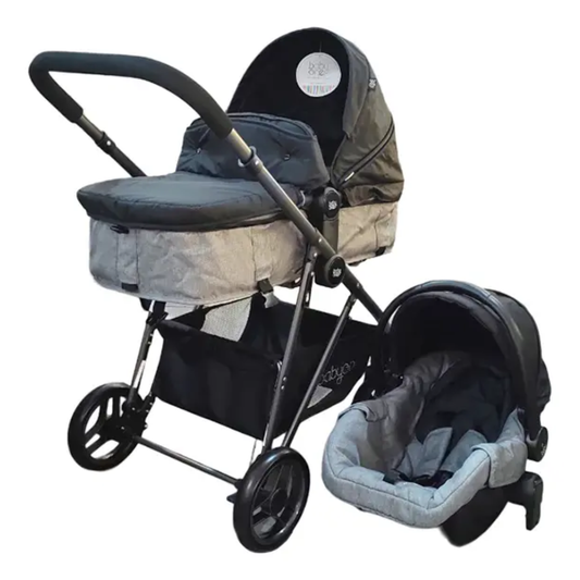 Cochecito 3 en 1 Modular Domo con Huevito Gris Baby One