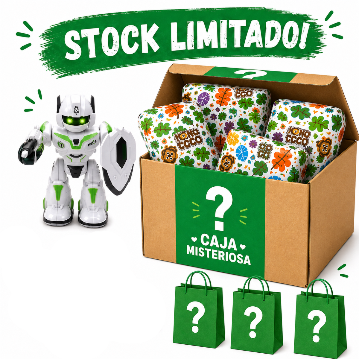 Caja Misteriosa Robots Transformables