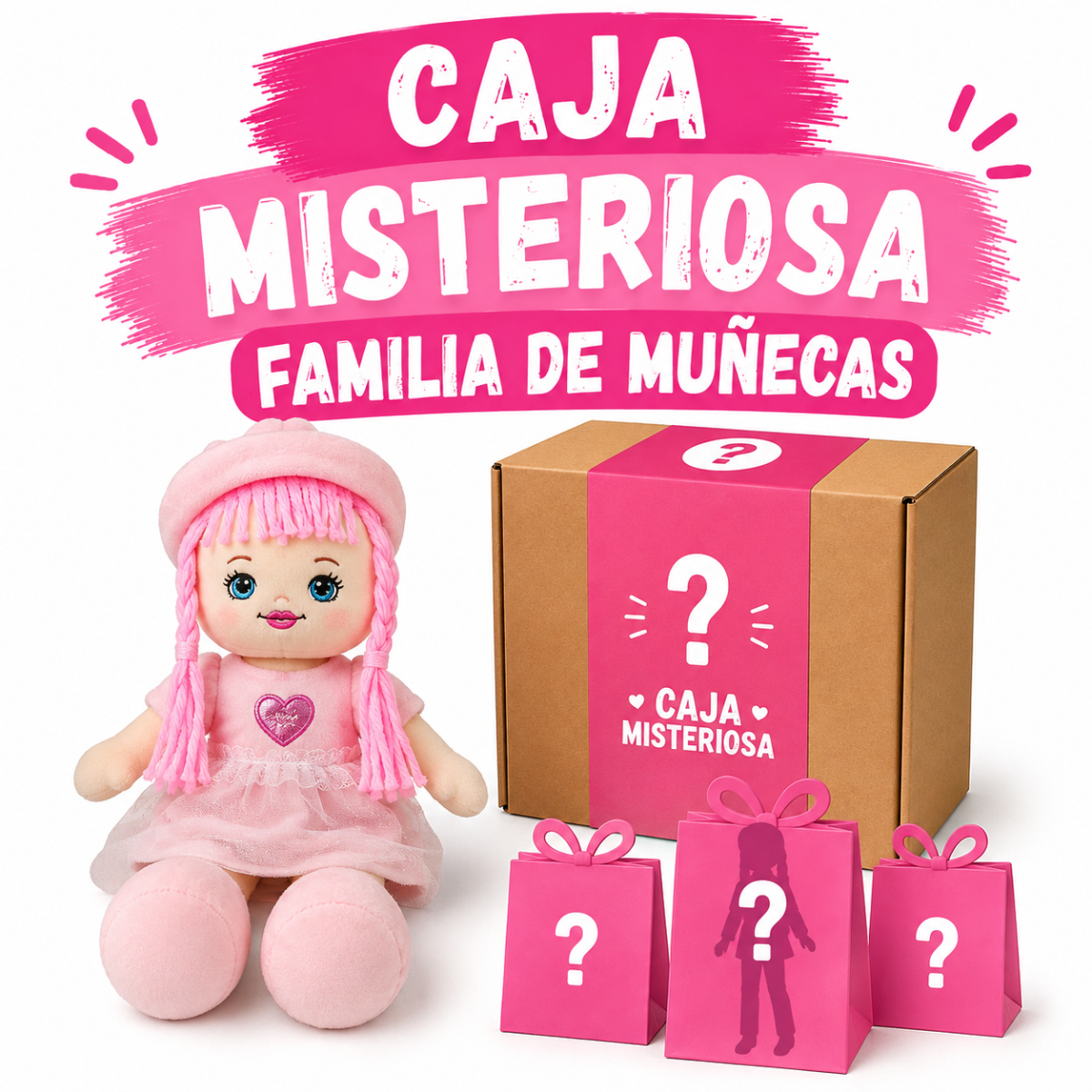Caja Misteriosa Familia de Muñecas