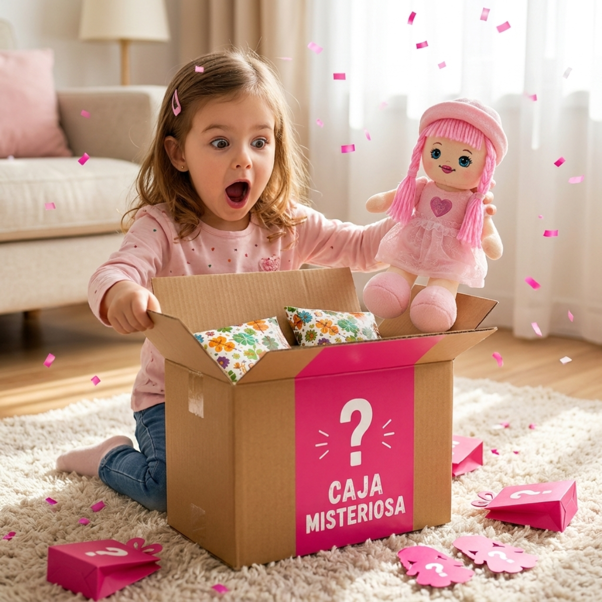Caja Misteriosa Familia de Muñecas