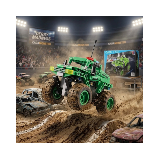 Auto Monster Off-Roader Pullback Bloques CaDA Technic