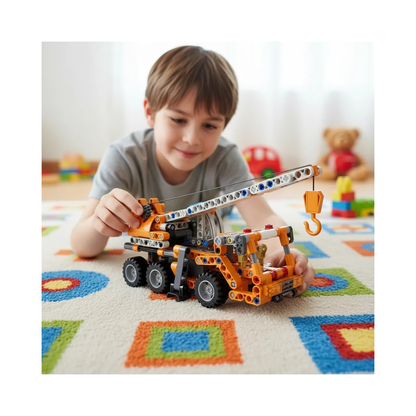 Grúa Móvil Mobile Crane Pullback Bloques CaDA Technic