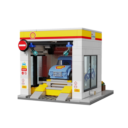 Set de Bloques CaDA Estación de Lavado Shell