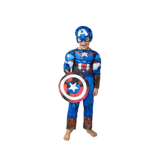 Disfraz Capitán América con Músculo Talle 1