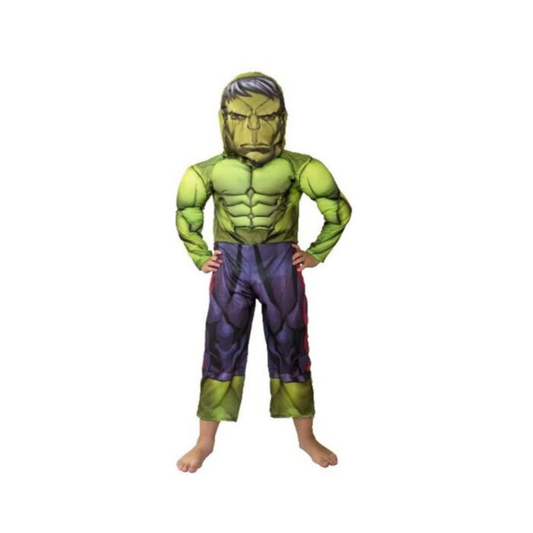 Disfraz Hulk con Músculo Talle 0