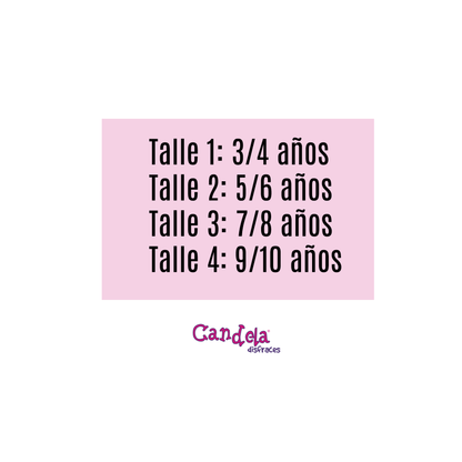 Disfraz Brujita Violeta Candela