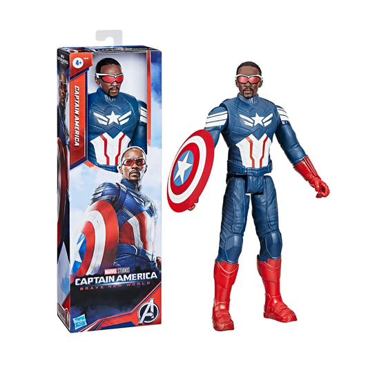 Figura Articulada 30 Cm. Capitán América Marvel Hasbro
