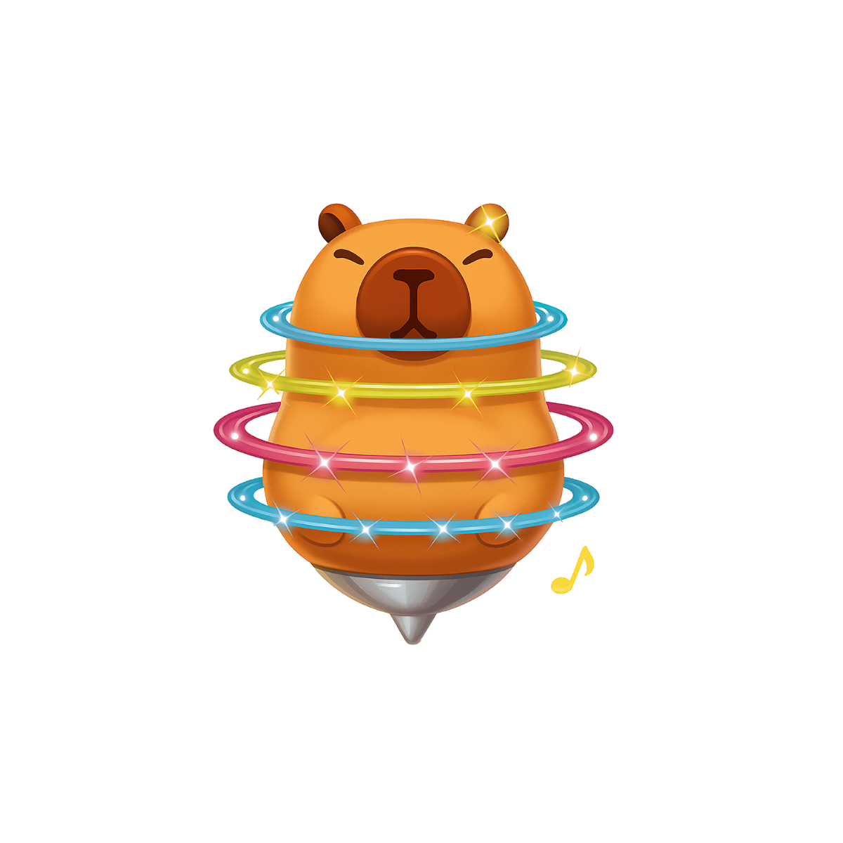 Trompo con Luces y Sonidos Mundo Capy by Juliana