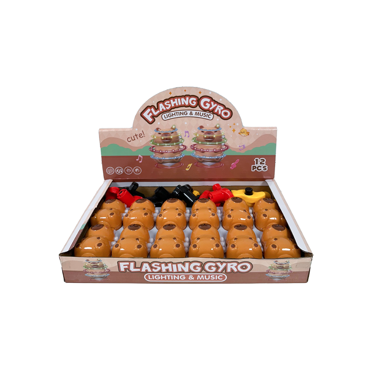 Trompo con Luces y Sonidos Mundo Capy by Juliana