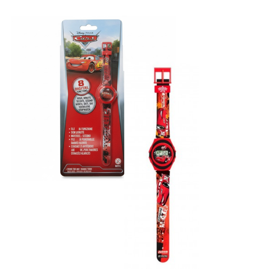 Reloj Pulsera Digital Cars con 5 Funciones