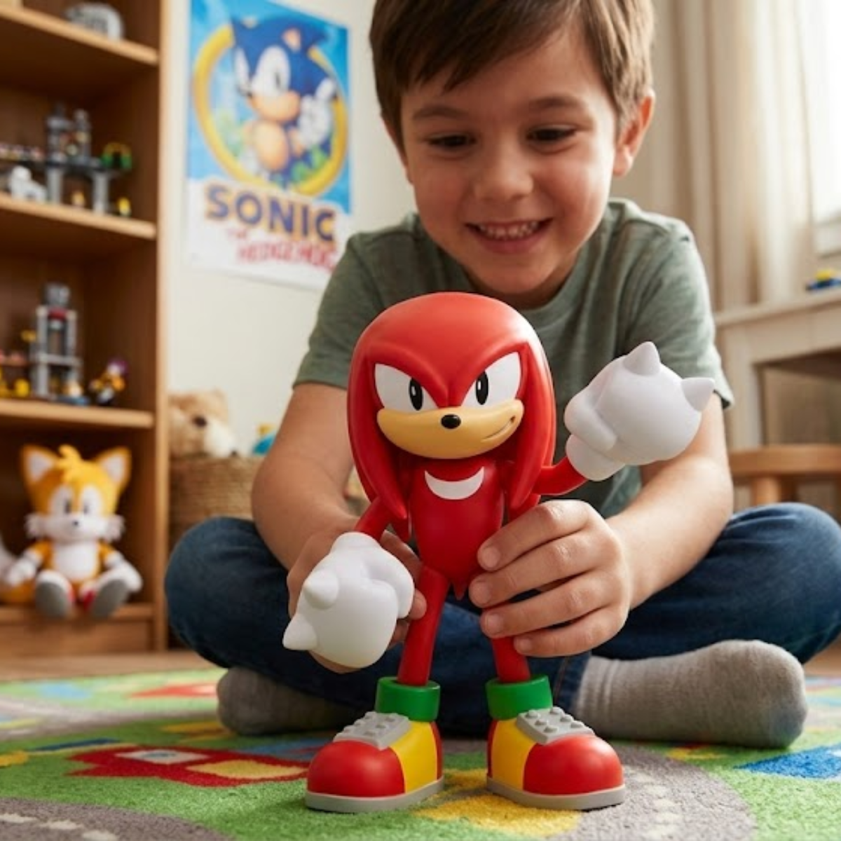 Figura Articulada Knuckles Sonic The Hedgehog de Colección 10 cm