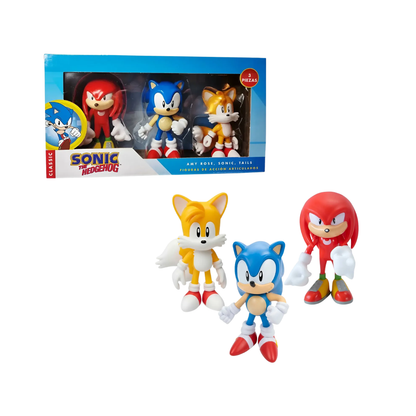 Set de Figuras Articuladas Sonic The Hedgehog Pack x3
