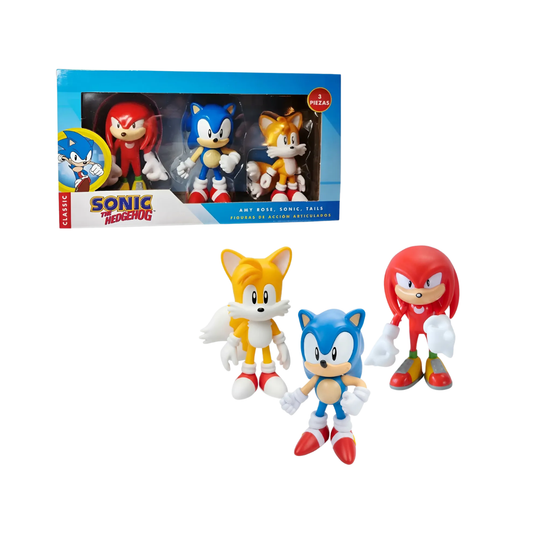 Set de Figuras Articuladas Sonic The Hedgehog Pack x3