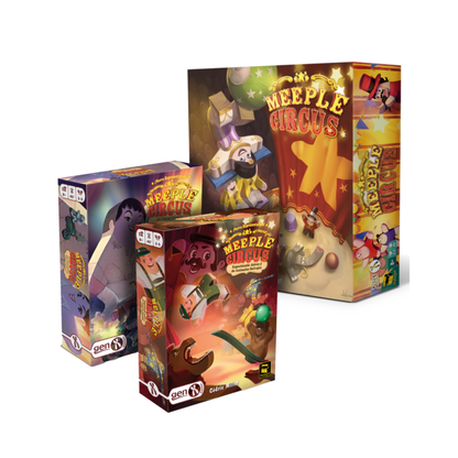 Combo Meeple Circus con 2 Expansiones