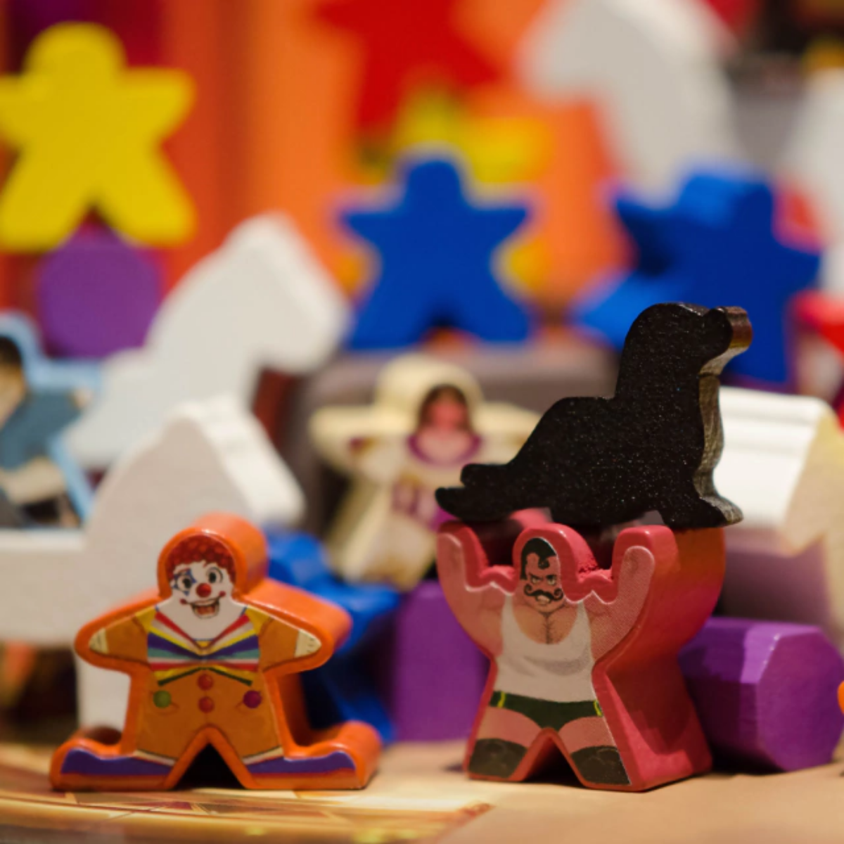 Combo Meeple Circus con 2 Expansiones