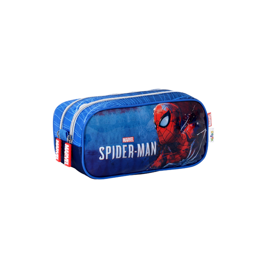 Spiderman Héroe – Portalápices Doble Infantil con 2 Compartimentos