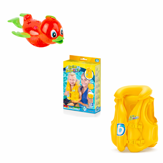Set Chaleco Salvavidas Infantil + Juguete Acuático