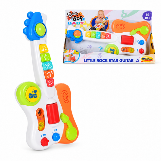 Guitarra Con Luz Y Sonido Pequeña Rock Star Winfun