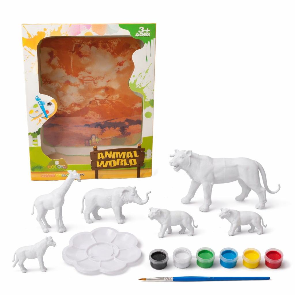 Set De Animales De La Selva Para Pintar