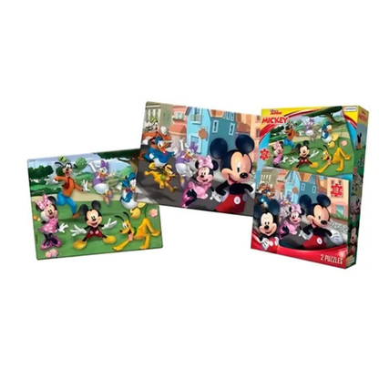 Rompecabezas Mickey y Sus Amigos x 12 y 18 Piezas