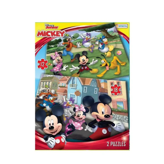 Rompecabezas Mickey y Sus Amigos x 12 y 18 Piezas