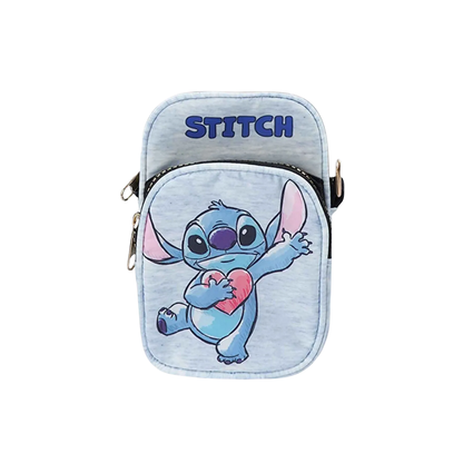 Riñonera Porta Celular Lilo & Stitch con Correa Ajustable