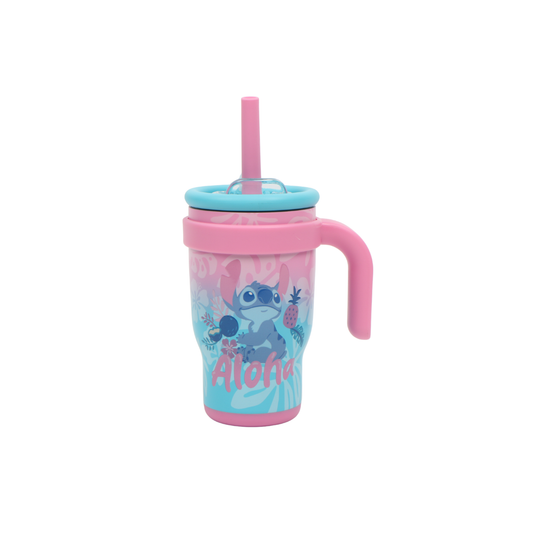 Vaso Térmico Lilo & Stitch con Sorbete Acero Inoxidable - 400 ml