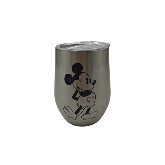 Vaso de Acero Inoxidable Mickey Mouse con Tapa - 280 ml