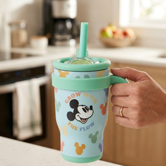 Vaso Térmico Mickey Mouse con Sorbete Acero Inoxidable - 400 ml