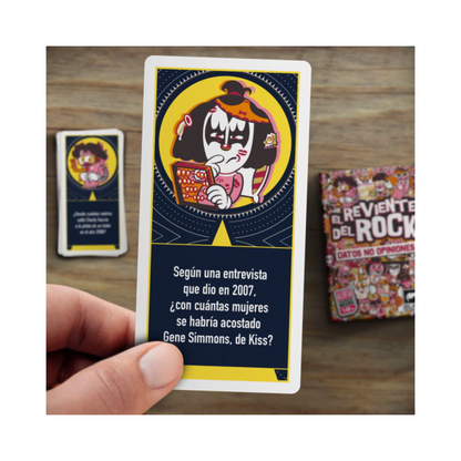 Juego De Cartas Datos No Opiniones: El Reviente Del Rock