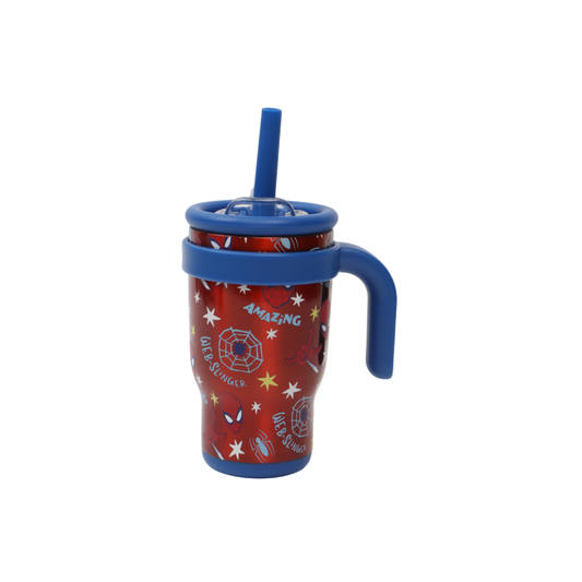 Vaso Térmico Spiderman con Sorbete Acero Inoxidable - 400 ml