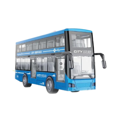 Colectivo De Dos Pisos A Fricción City Series Con Luz Y Sonido