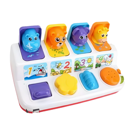 Juego Para Bebes Pop Up De Animales Con Sonidos