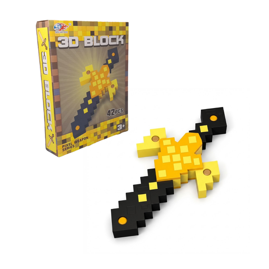 Espada De Goma Eva 3D 42 Piezas Pixel Weapon Series