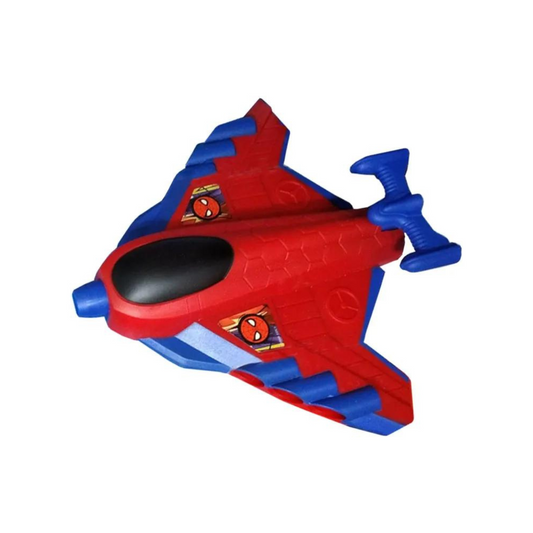 Spiderman Avión Lanzador Con 10 Dardos Aircraft Darts Ditoys