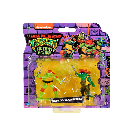 Tortugas Ninja- Pack De Dos Figuras Mini Con Accesorios