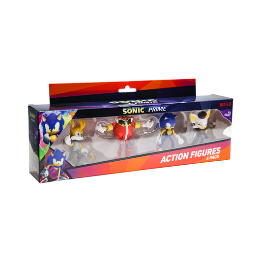 Sonic Prime - 4 Figuras De Acción