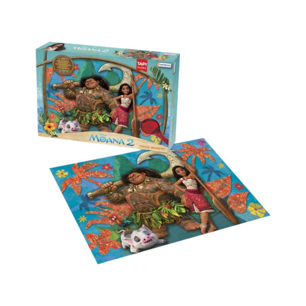 Puzzle Secreto Con Lupa 48 Piezas Disney Moana 2